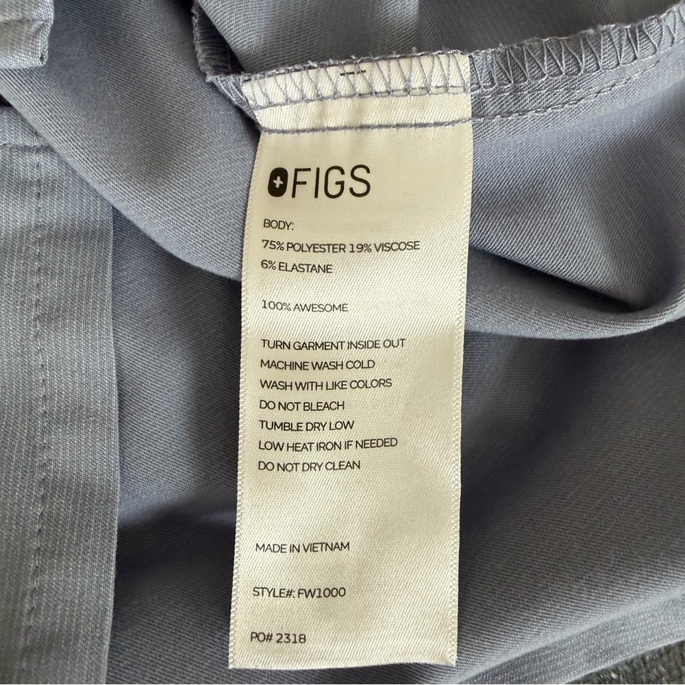 Figs Catarina One-pocket Scrub top VAPOR BLUE SPACE LIMITED EDITION Size S - Picture 10 of 11